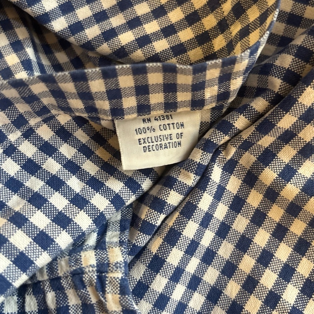 Polo Ralph Lauren Blue/White Check Long Sleeve Classic Button Shirt Size XXL - Picture 4 of 5